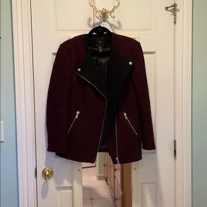 Forever 21 plum wool coat